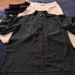 Beige Dress barn wide leg pants